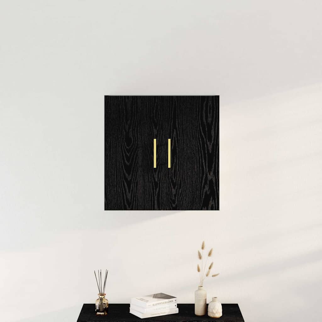 Mobile a muro Rovere Nero 60 x 31 x 70 cm Legno multistrato | homemem39