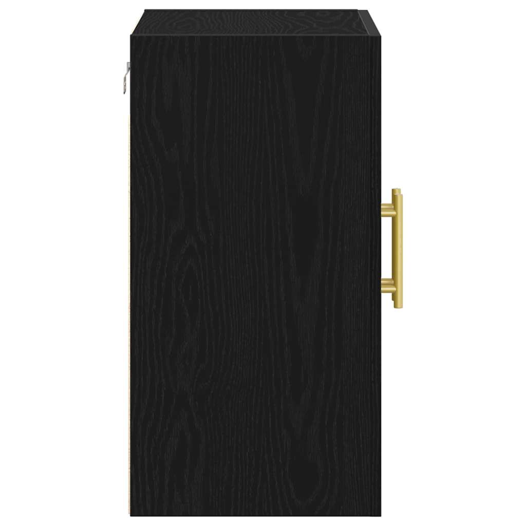 Mobile a muro Rovere Nero 60 x 31 x 70 cm Legno multistrato | homemem39