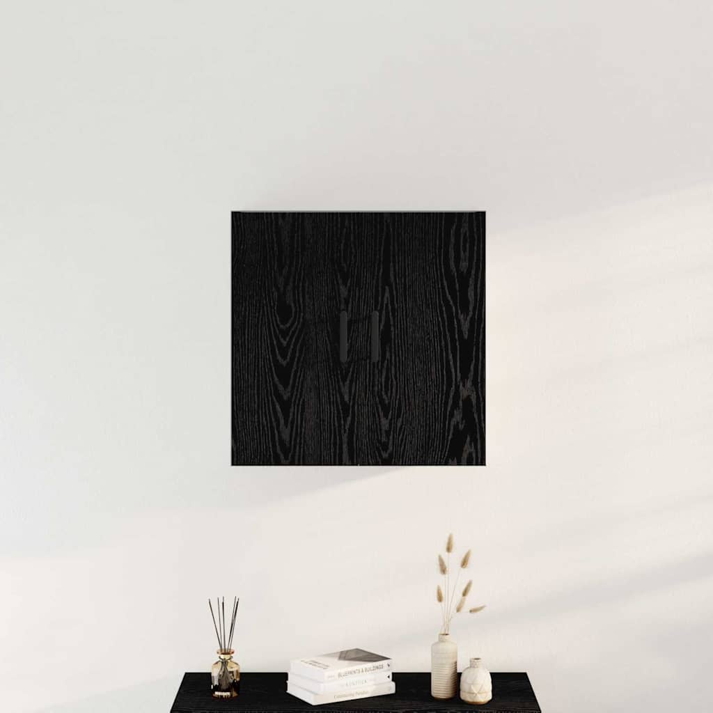 Mobile a muro Rovere Nero 60 x 31 x 60 cm Legno multistrato | homemem39