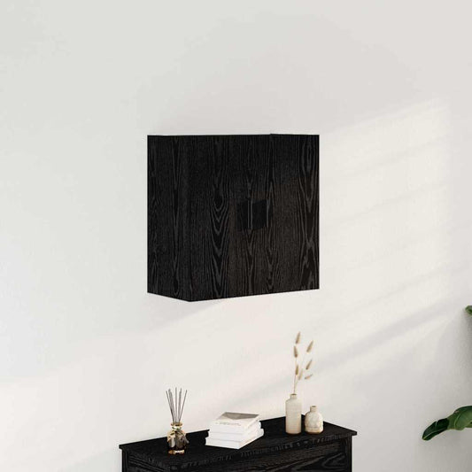 Mobile a muro Rovere Nero 60 x 31 x 60 cm Legno multistrato | homemem39