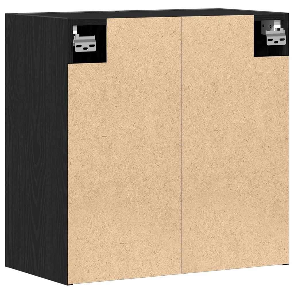Mobile a muro Rovere Nero 60 x 31 x 60 cm Legno multistrato | homemem39