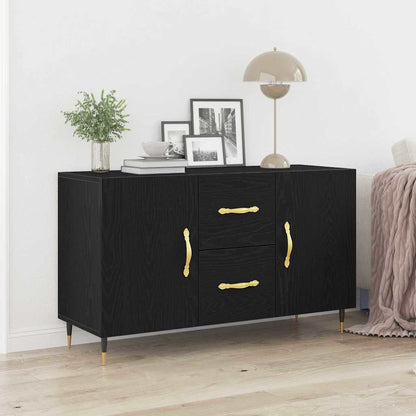 Credenza Rovere Nero 100 x 36 x 60 cm Legno multistrato