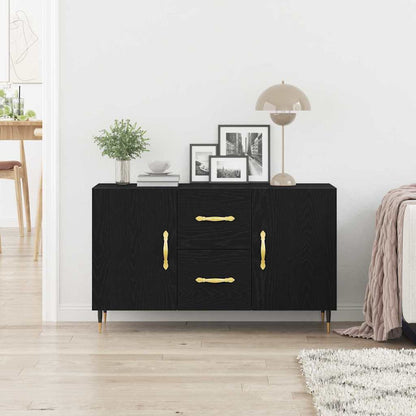 Credenza Rovere Nero 100 x 36 x 60 cm Legno multistrato