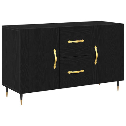 Credenza Rovere Nero 100 x 36 x 60 cm Legno multistrato