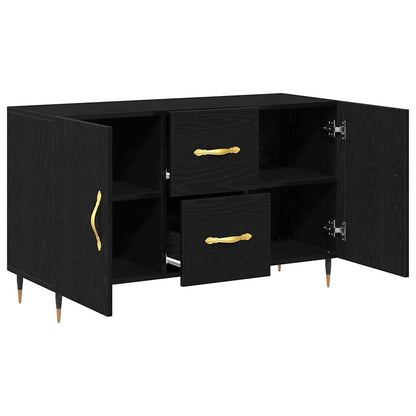 Credenza Rovere Nero 100 x 36 x 60 cm Legno multistrato