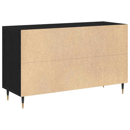 Credenza Rovere Nero 100 x 36 x 60 cm Legno multistrato