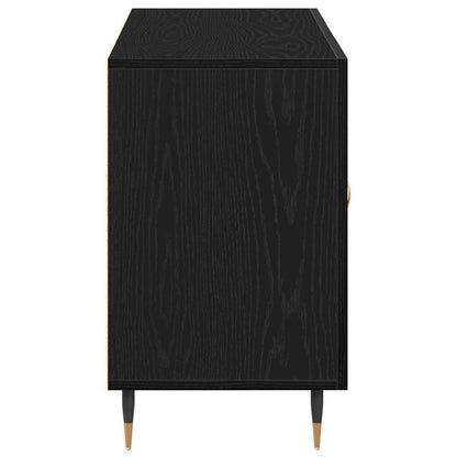 Credenza Rovere Nero 100 x 36 x 60 cm Legno multistrato