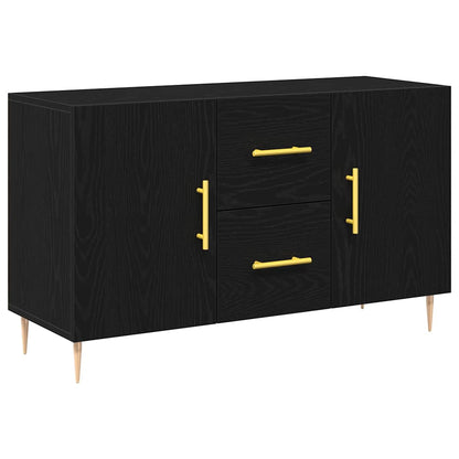 Credenza Rovere Nero 100 x 36 x 60 cm Legno multistrato
