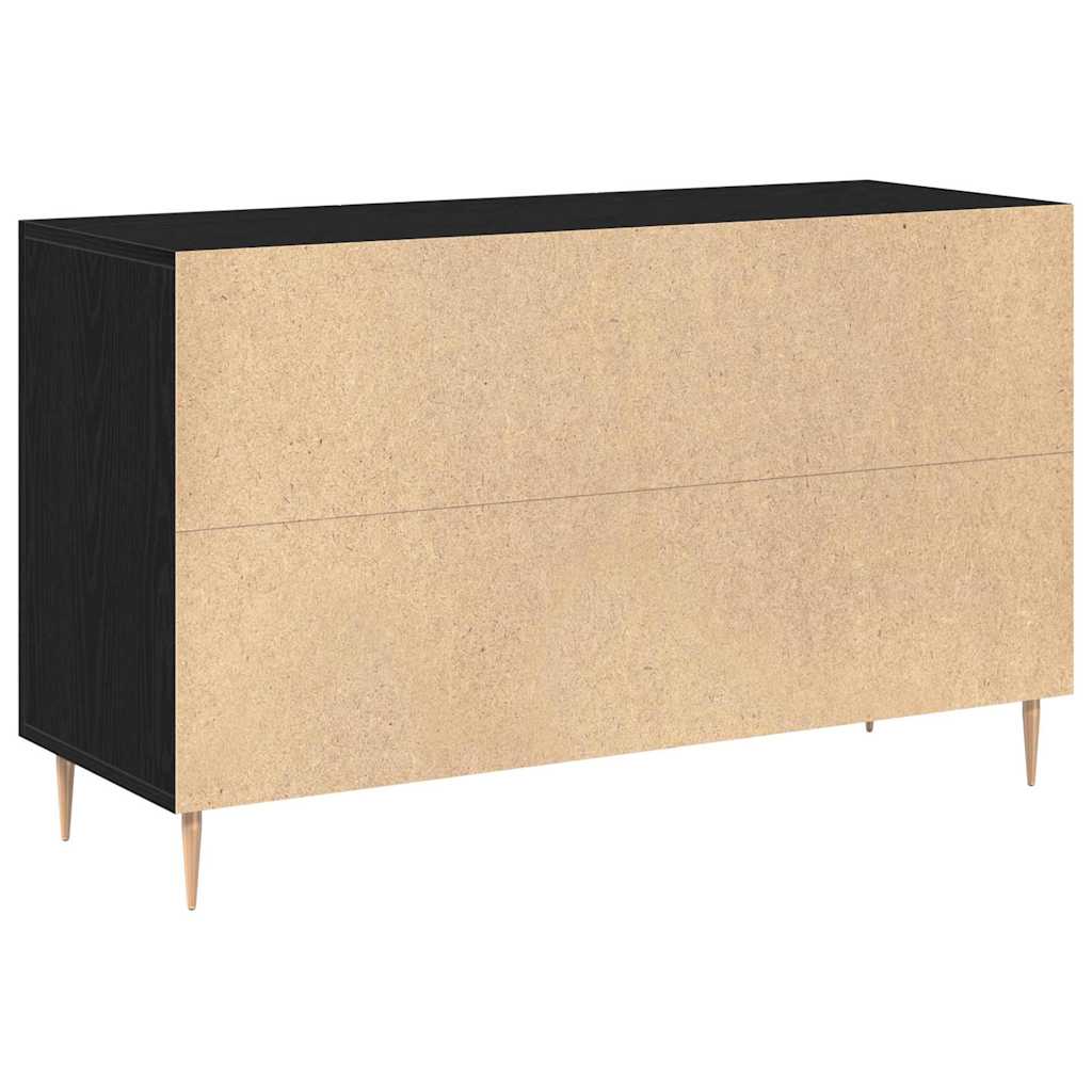 Credenza Rovere Nero 100 x 36 x 60 cm Legno multistrato