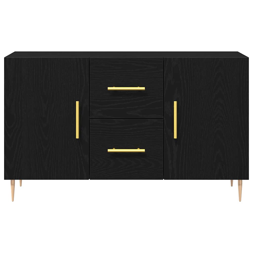Credenza Rovere Nero 100 x 36 x 60 cm Legno multistrato