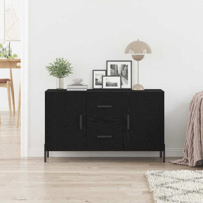 Credenza Rovere Nero 100 x 36 x 60 cm Legno multistrato