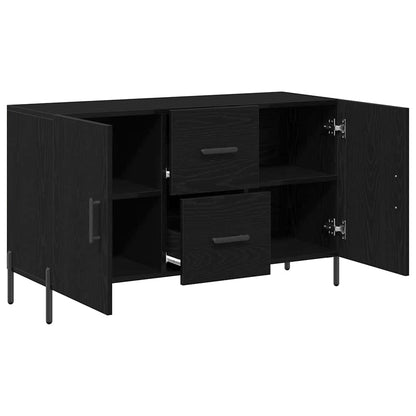 Credenza Rovere Nero 100 x 36 x 60 cm Legno multistrato