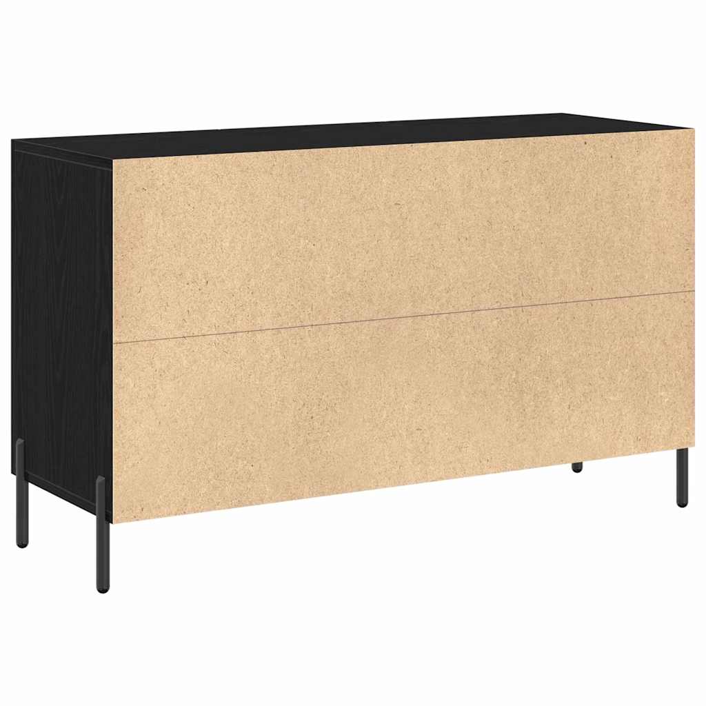 Credenza Rovere Nero 100 x 36 x 60 cm Legno multistrato