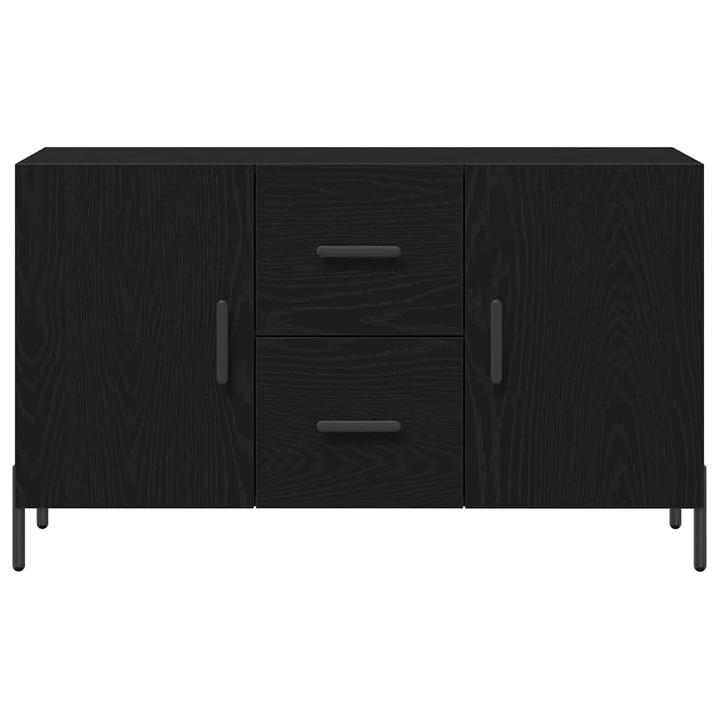Credenza Rovere Nero 100 x 36 x 60 cm Legno multistrato