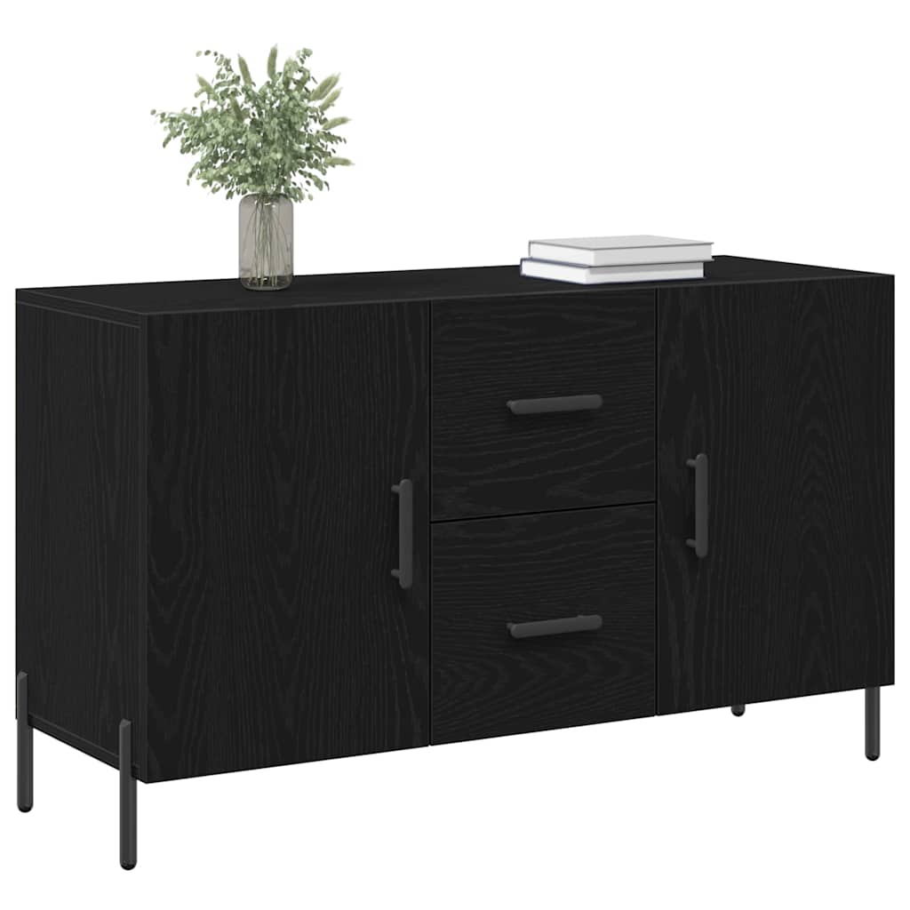Credenza Rovere Nero 100 x 36 x 60 cm Legno multistrato