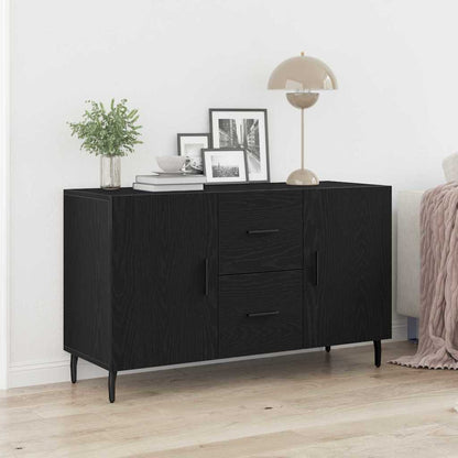 Credenza Rovere Nero 100 x 36 x 60 cm Legno multistrato