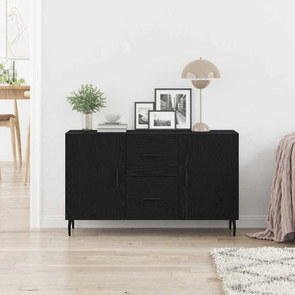 Credenza Rovere Nero 100 x 36 x 60 cm Legno multistrato