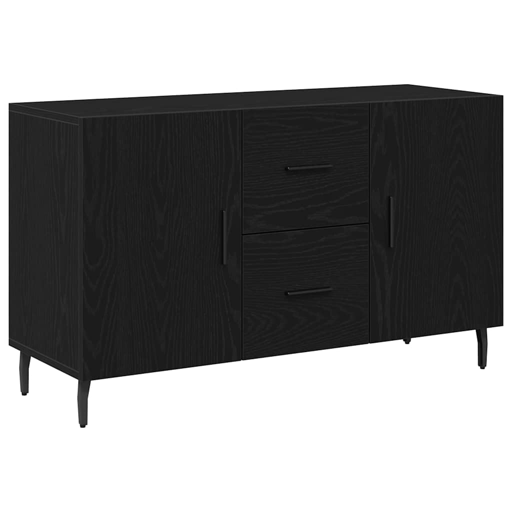 Credenza Rovere Nero 100 x 36 x 60 cm Legno multistrato