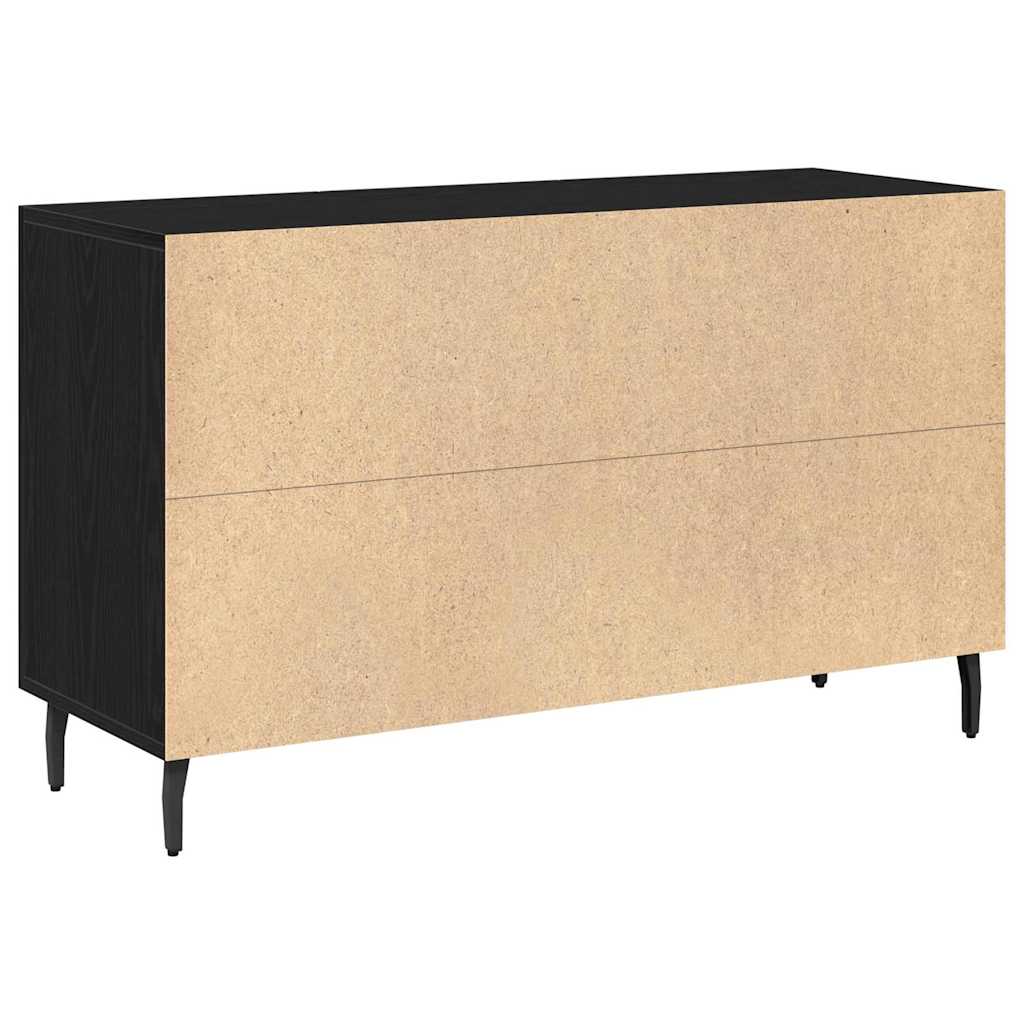 Credenza Rovere Nero 100 x 36 x 60 cm Legno multistrato