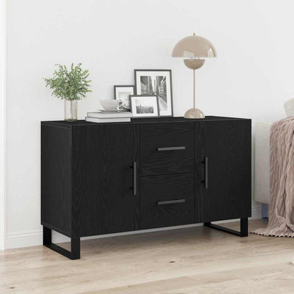 Credenza Rovere Nero 100 x 36 x 60 cm Legno multistrato