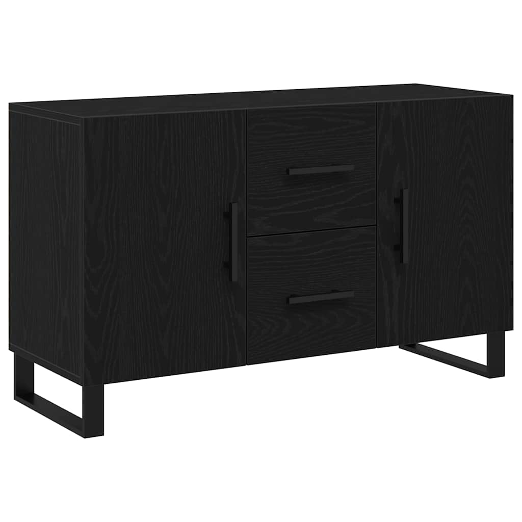Credenza Rovere Nero 100 x 36 x 60 cm Legno multistrato