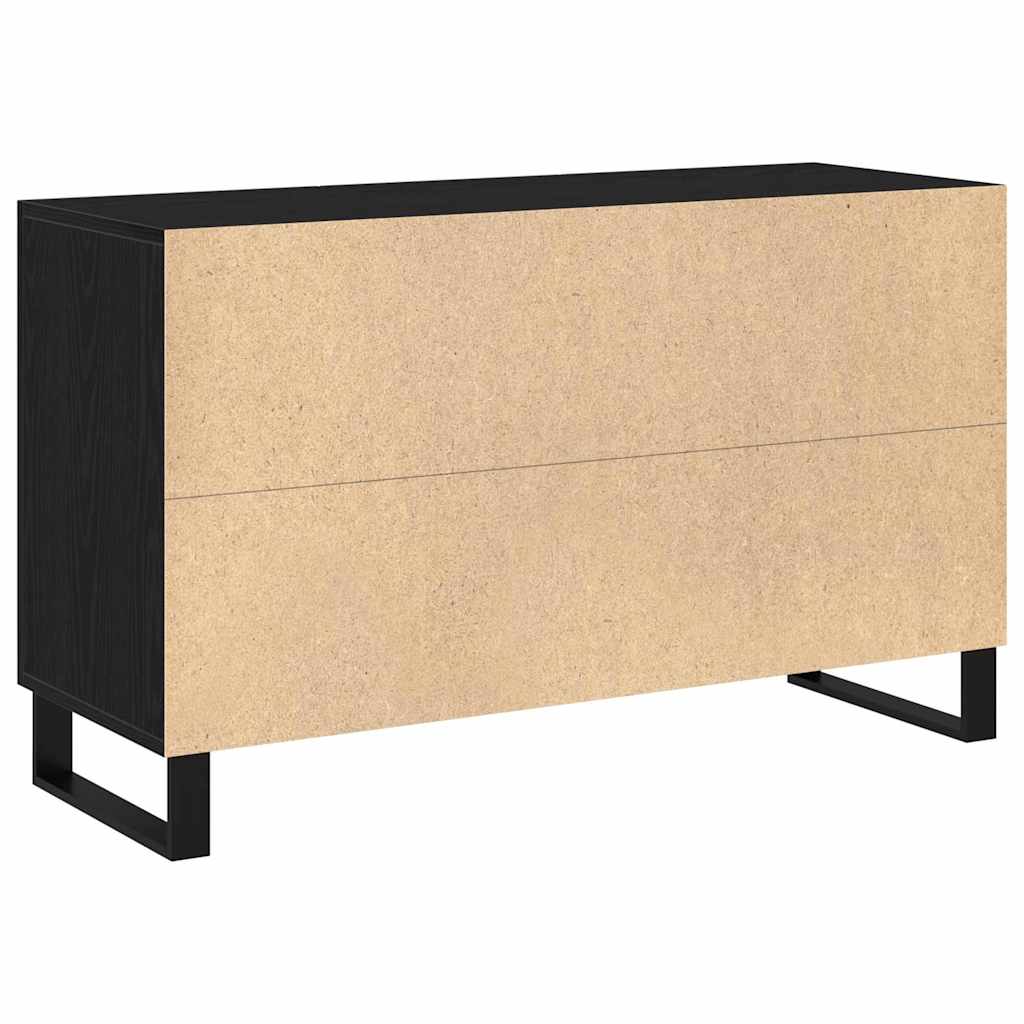 Credenza Rovere Nero 100 x 36 x 60 cm Legno multistrato