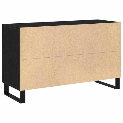 Credenza Rovere Nero 100 x 36 x 60 cm Legno multistrato