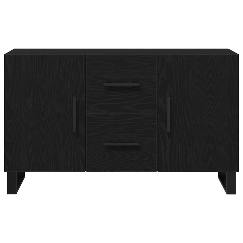 Credenza Rovere Nero 100 x 36 x 60 cm Legno multistrato
