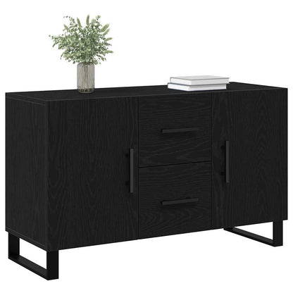 Credenza Rovere Nero 100 x 36 x 60 cm Legno multistrato