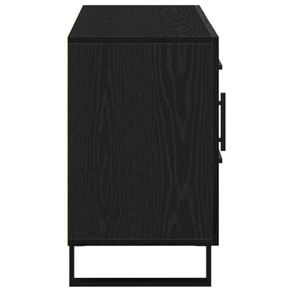 Credenza Rovere Nero 100 x 36 x 60 cm Legno multistrato