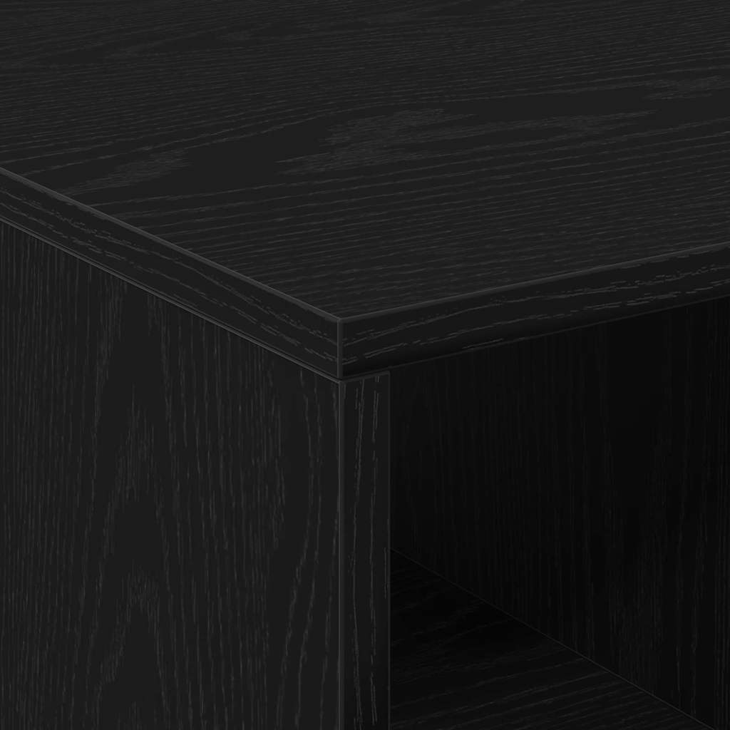 Tavolino da salotto con cassetto Rovere Nero 90 x 50 x 36.5 cm | homemem39