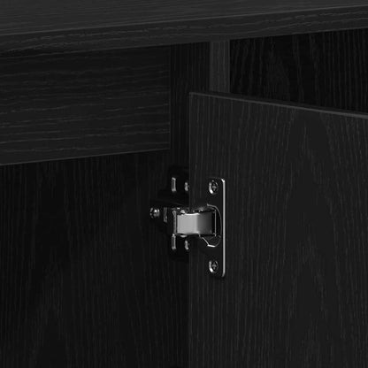 Set mobile TV Rovere Nero 100 x 35 x 55 cm Legno multistrato