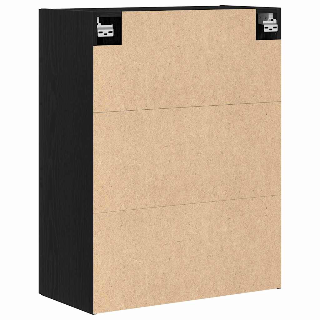 Mobile a muro Rovere Nero 69,5 x 34 x 180 cm Legno multistrato