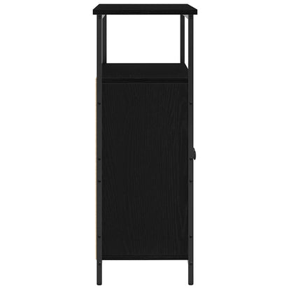 Credenza Rovere Nero 70 x 30 x 80 cm Legno multistrato