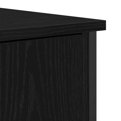 Credenza Rovere Nero 70 x 30 x 80 cm Legno multistrato