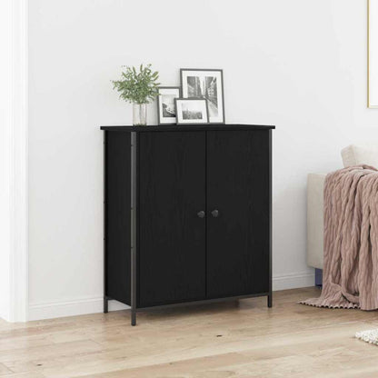 Credenza Rovere Nero 70 x 30 x 80 cm Legno multistrato