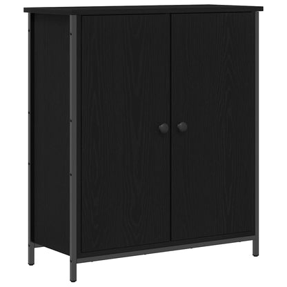 Credenza Rovere Nero 70 x 30 x 80 cm Legno multistrato