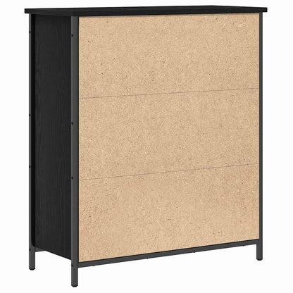 Credenza Rovere Nero 70 x 30 x 80 cm Legno multistrato