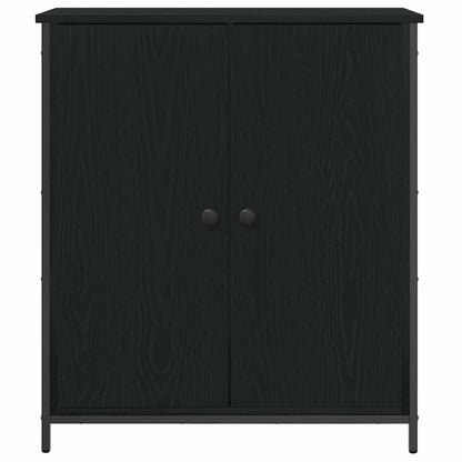 Credenza Rovere Nero 70 x 30 x 80 cm Legno multistrato