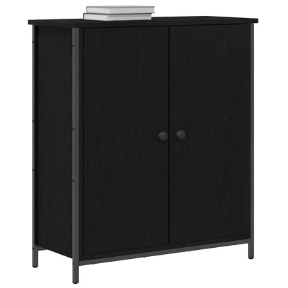 Credenza Rovere Nero 70 x 30 x 80 cm Legno multistrato