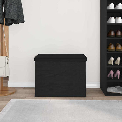 Panchina con contenitore Rovere nero 62 x 42 x 45 cm | homemem39