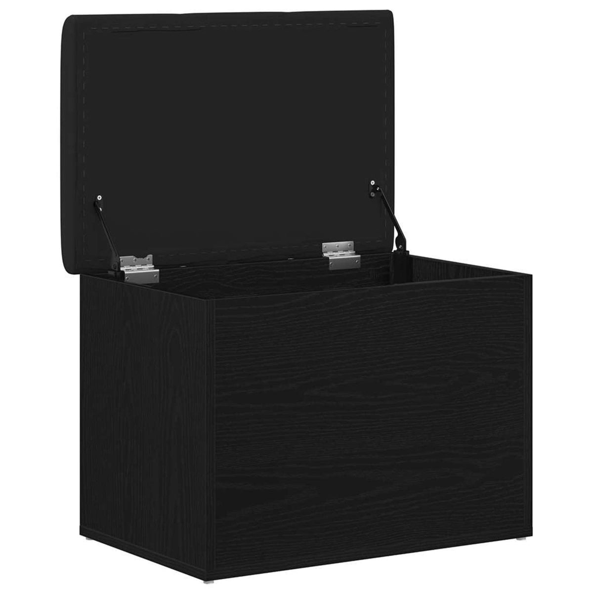 Panchina con contenitore Rovere nero 62 x 42 x 45 cm | homemem39