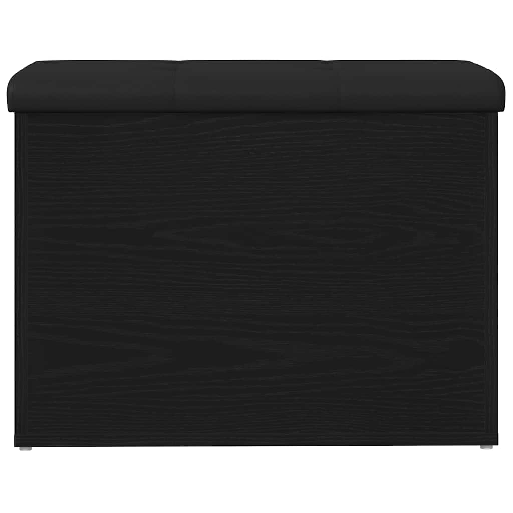 Panchina con contenitore Rovere nero 62 x 42 x 45 cm | homemem39