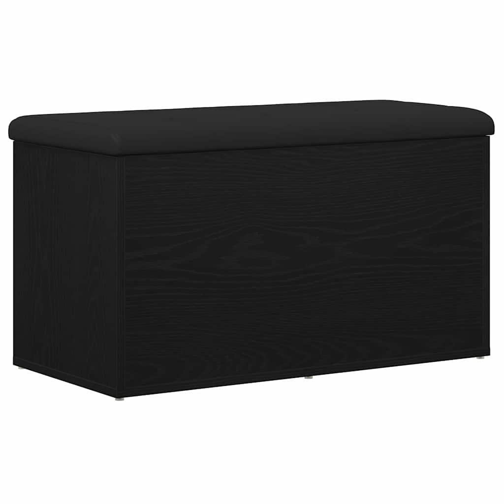 Panchina con contenitore Rovere Nero 82 x 42 x 45 cm | homemem39