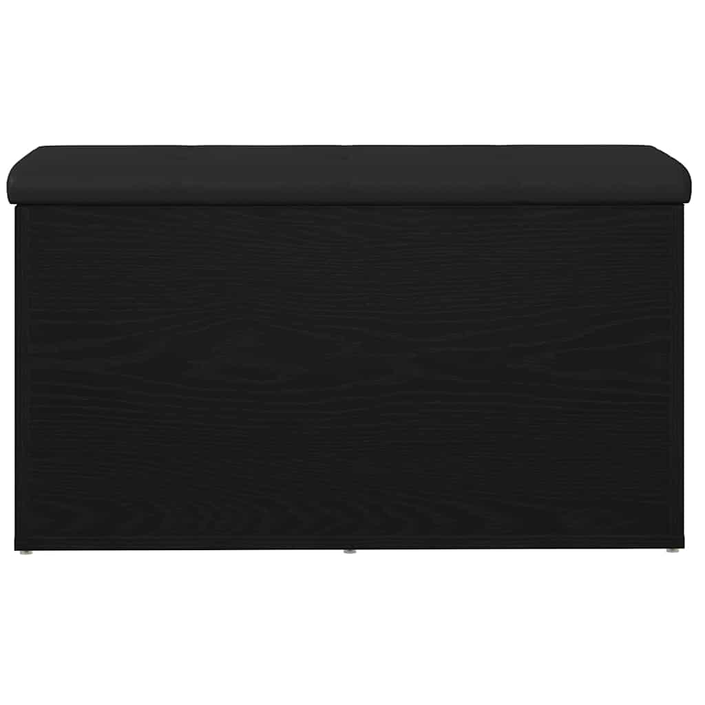 Panchina con contenitore Rovere Nero 82 x 42 x 45 cm | homemem39