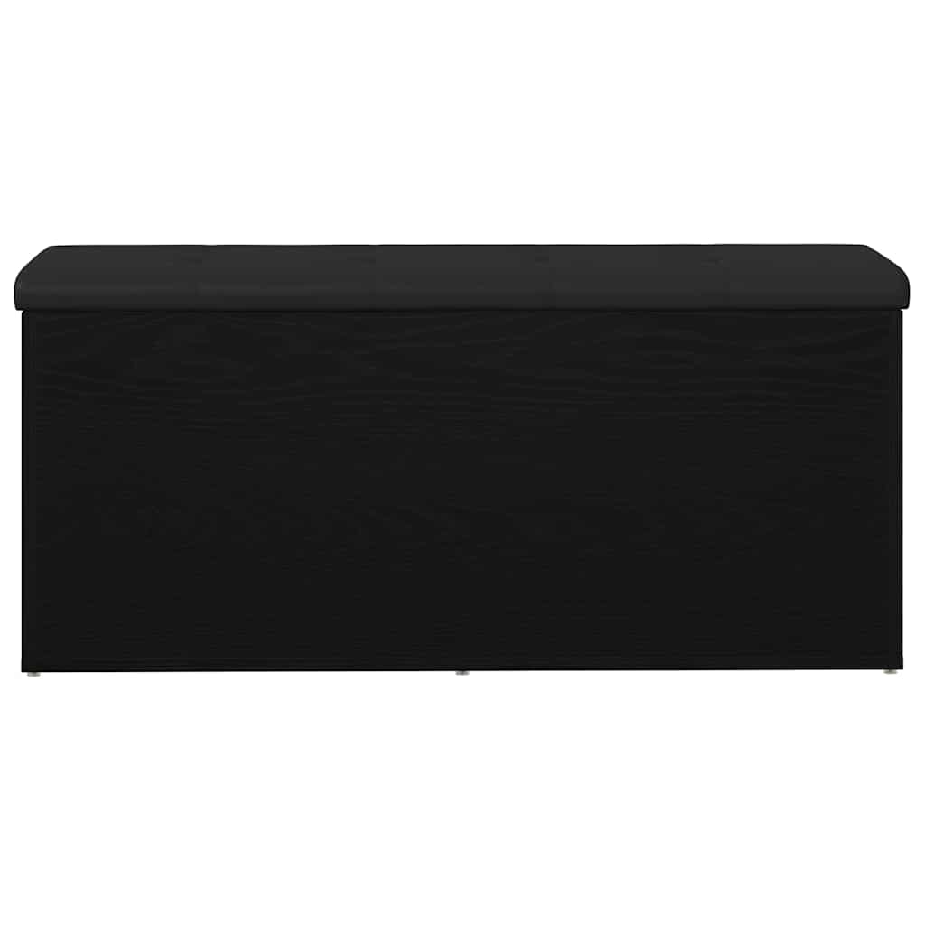 Panchina con contenitore Rovere nero 102 x 42 x 45 cm | homemem39