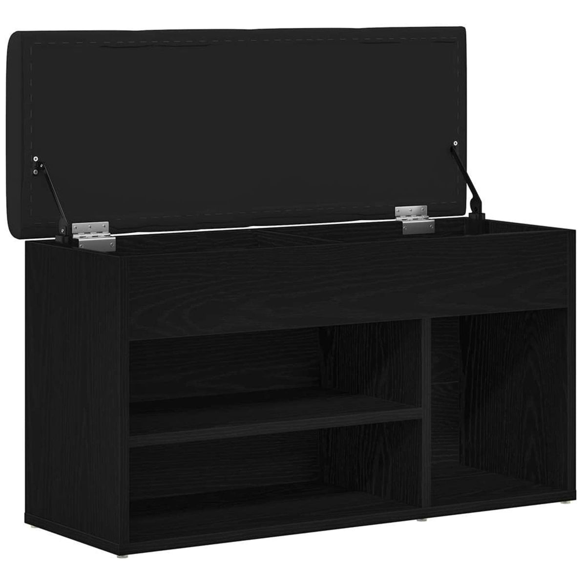 Panca per scarpe Nero 80 x 30 x 45 cm Legno ingegnerizzato | homemem39