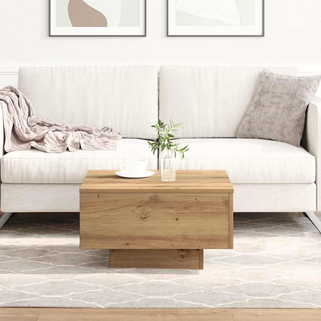 Tavolino da salotto Rovere artigianale 55 x 55 x 31 cm | homemem39