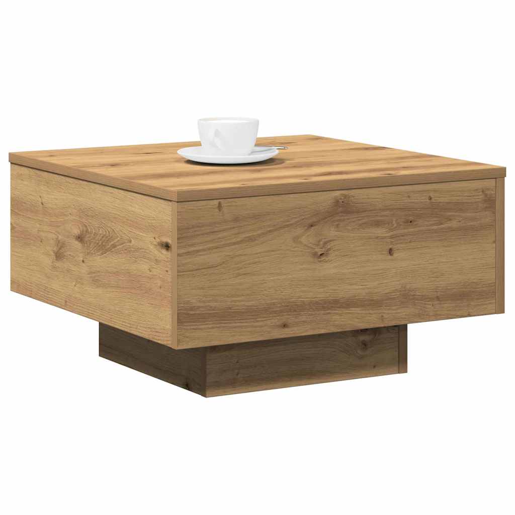 Tavolino da salotto Rovere artigianale 55 x 55 x 31 cm | homemem39