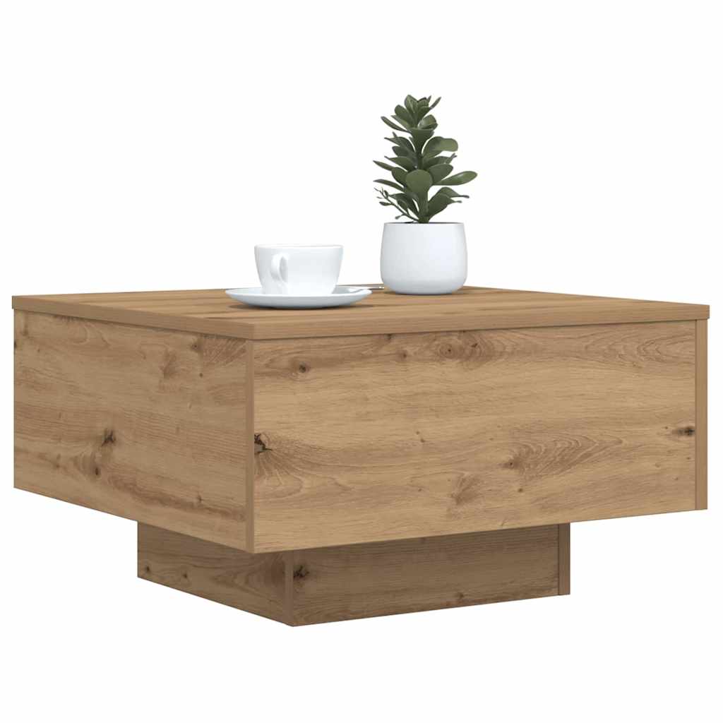 Tavolino da salotto Rovere artigianale 55 x 55 x 31 cm | homemem39